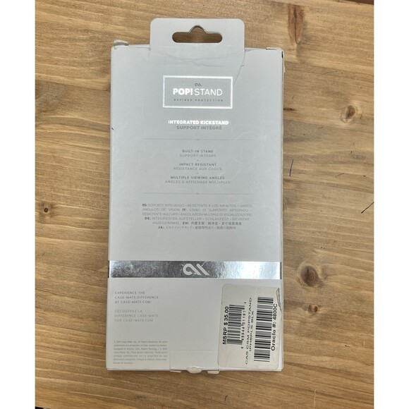 CaseMate Pop Stand iPhone Case for 6 Plus 7 Plus 8 Plus Kickstand Black Gray NEW - Picture 2 of 4